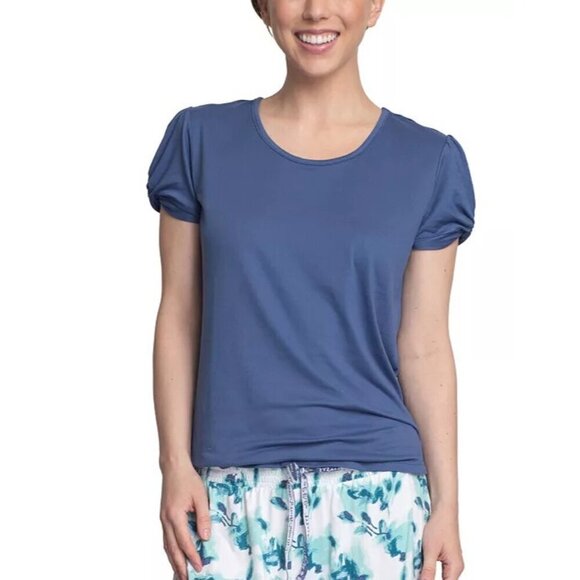 Muk Luks Other - Muk Luks Womens Size XL Short Sleeve Soft Pajama Sleep Shirt in Blue 1576